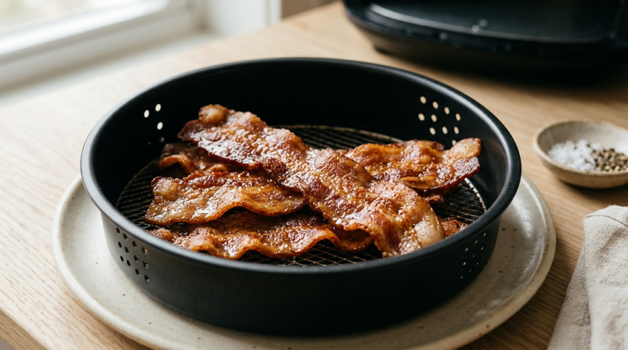 Air fryer bacon