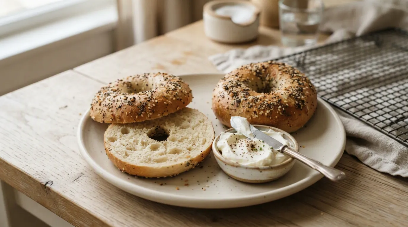 Air fryer bagels