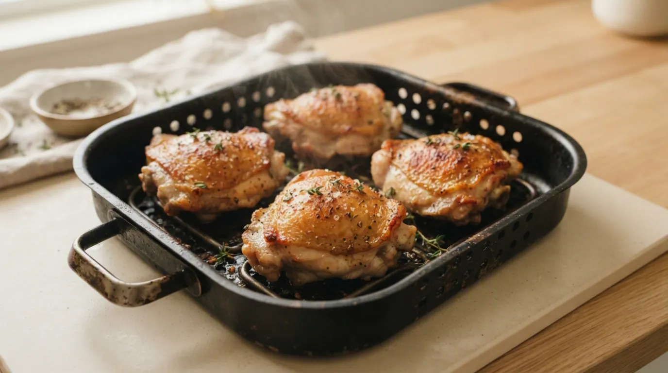 Air fryer chicken thighs (bone-in)