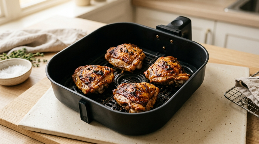 Air fryer chicken thighs (boneless)