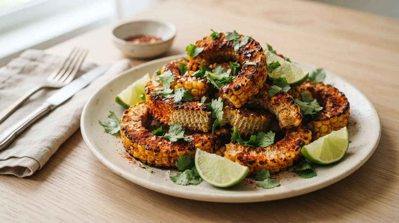 Air fryer corn ribs