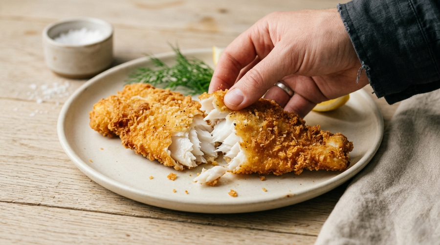 Air fryer frozen breaded fish fillets