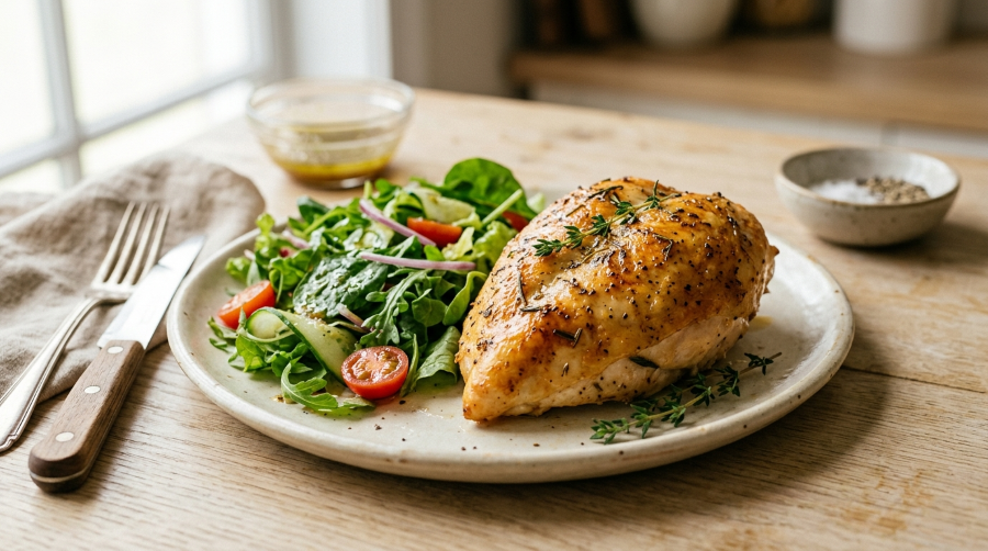 Air fryer frozen chicken breast