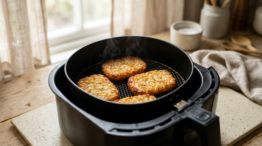 Air fryer frozen hash browns