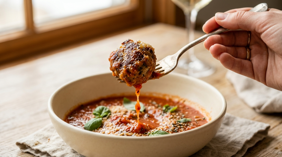Air fryer frozen meatballs