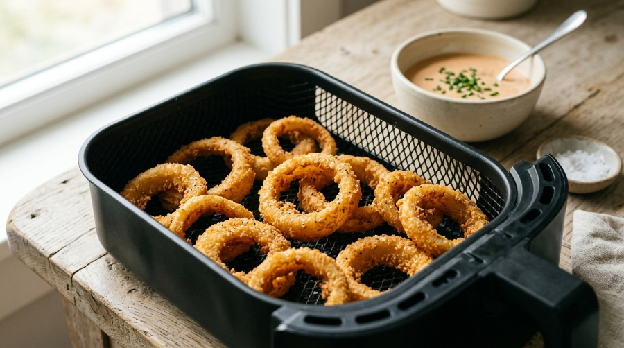 Air fryer frozen onion rings