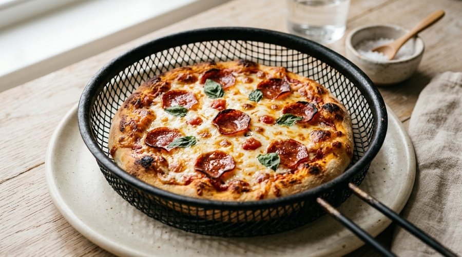 Air fryer frozen pizza