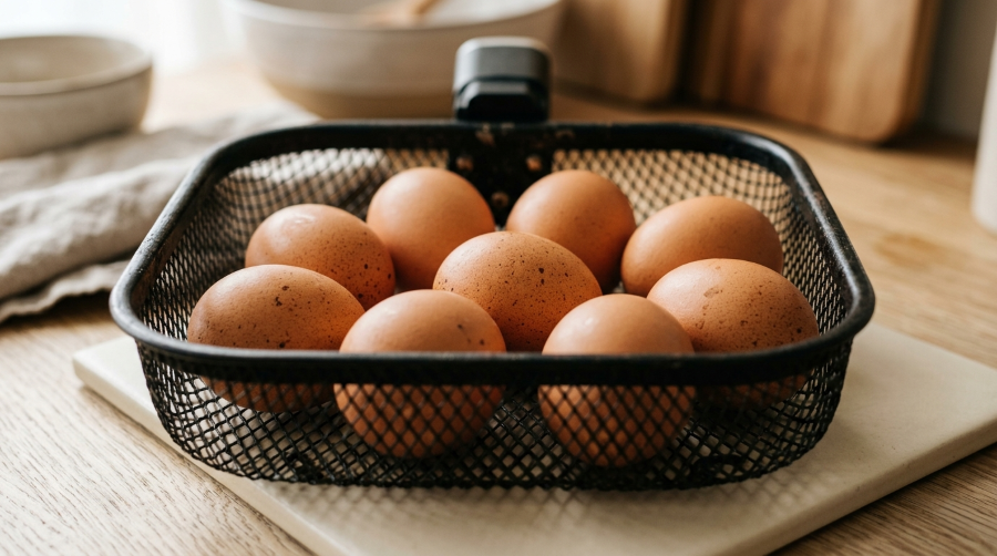 Air fryer hard boiled eggs