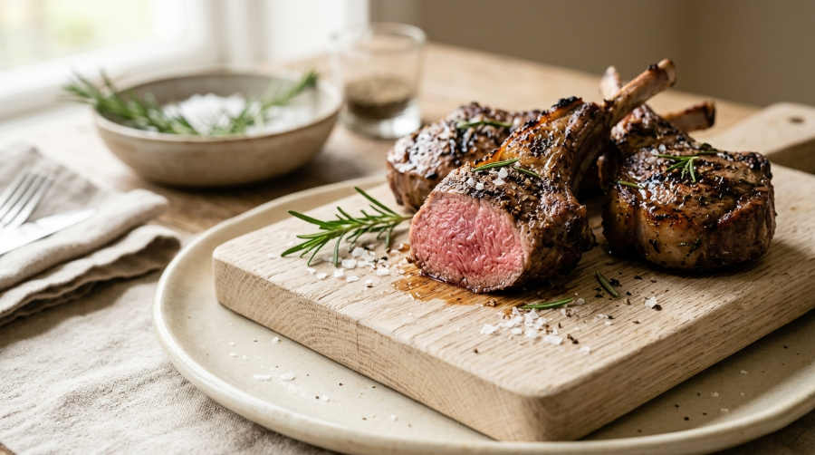 Air fryer lamb chops