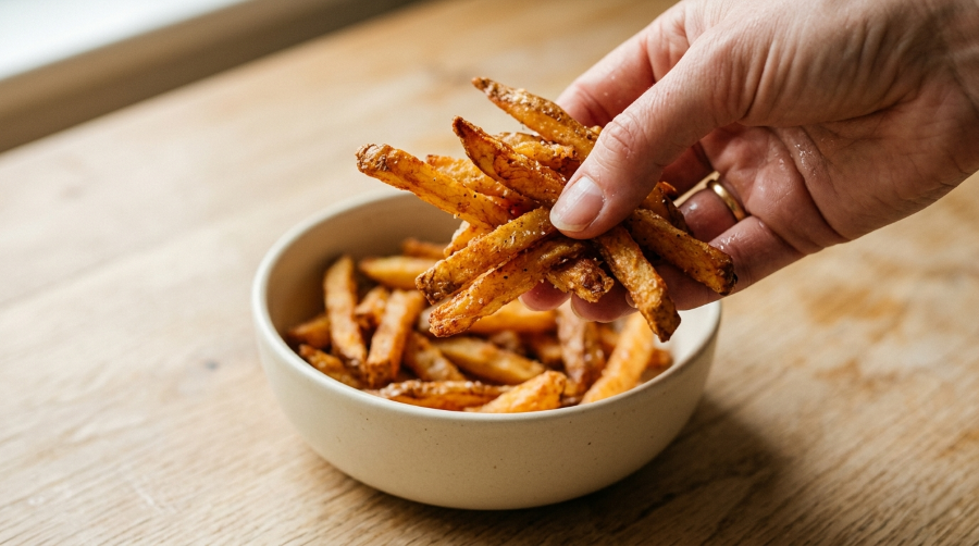 Air fryer reheat leftover french fries