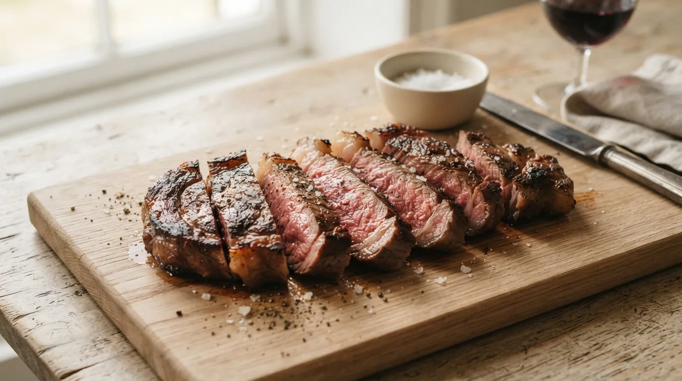 Air fryer rib eye steak