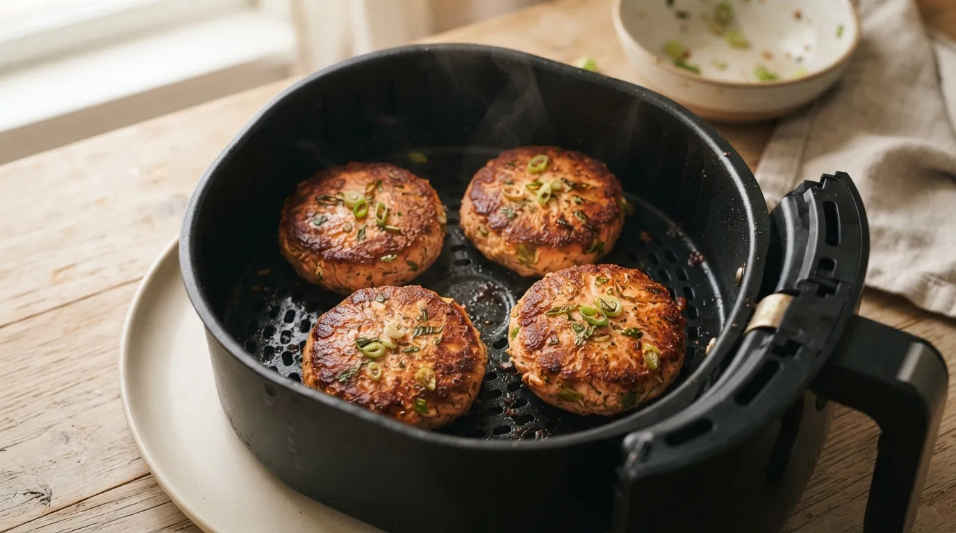 Air fryer salmon patties