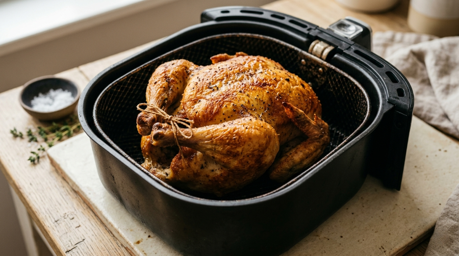 Air fryer whole chicken